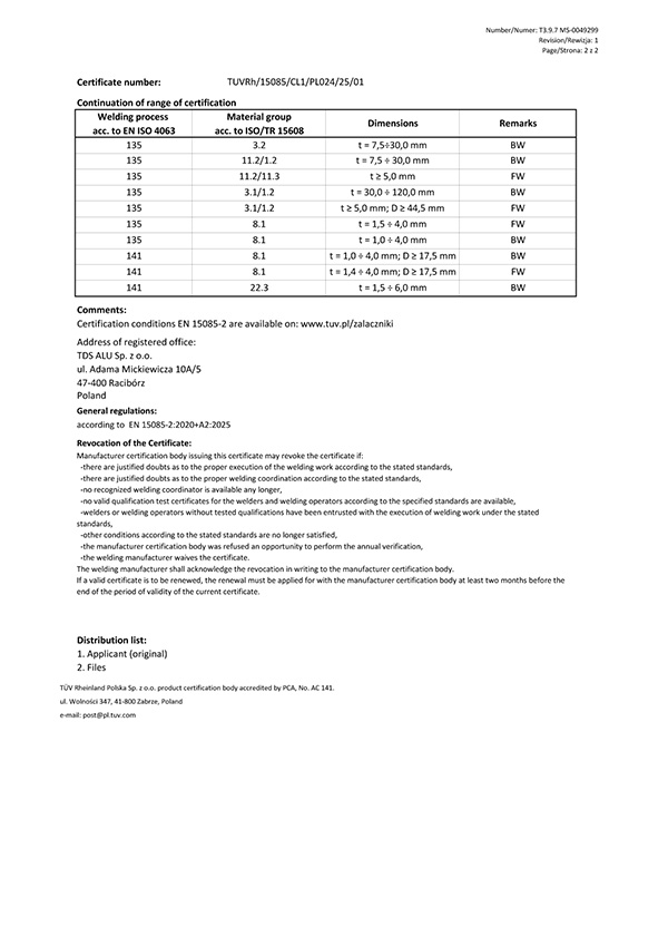 EN 15085 EN — strona 2