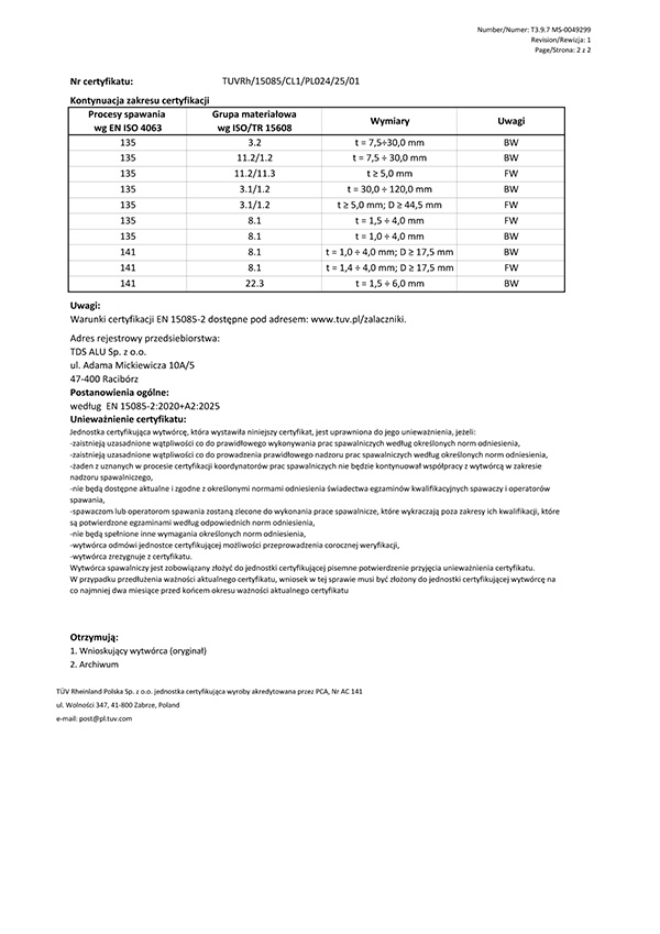 EN 15085 PL — strona 2